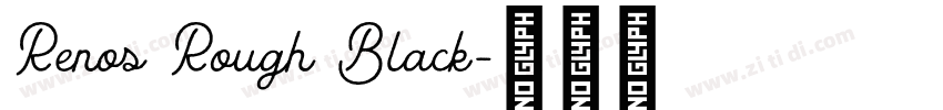 Renos Rough Black字体转换
